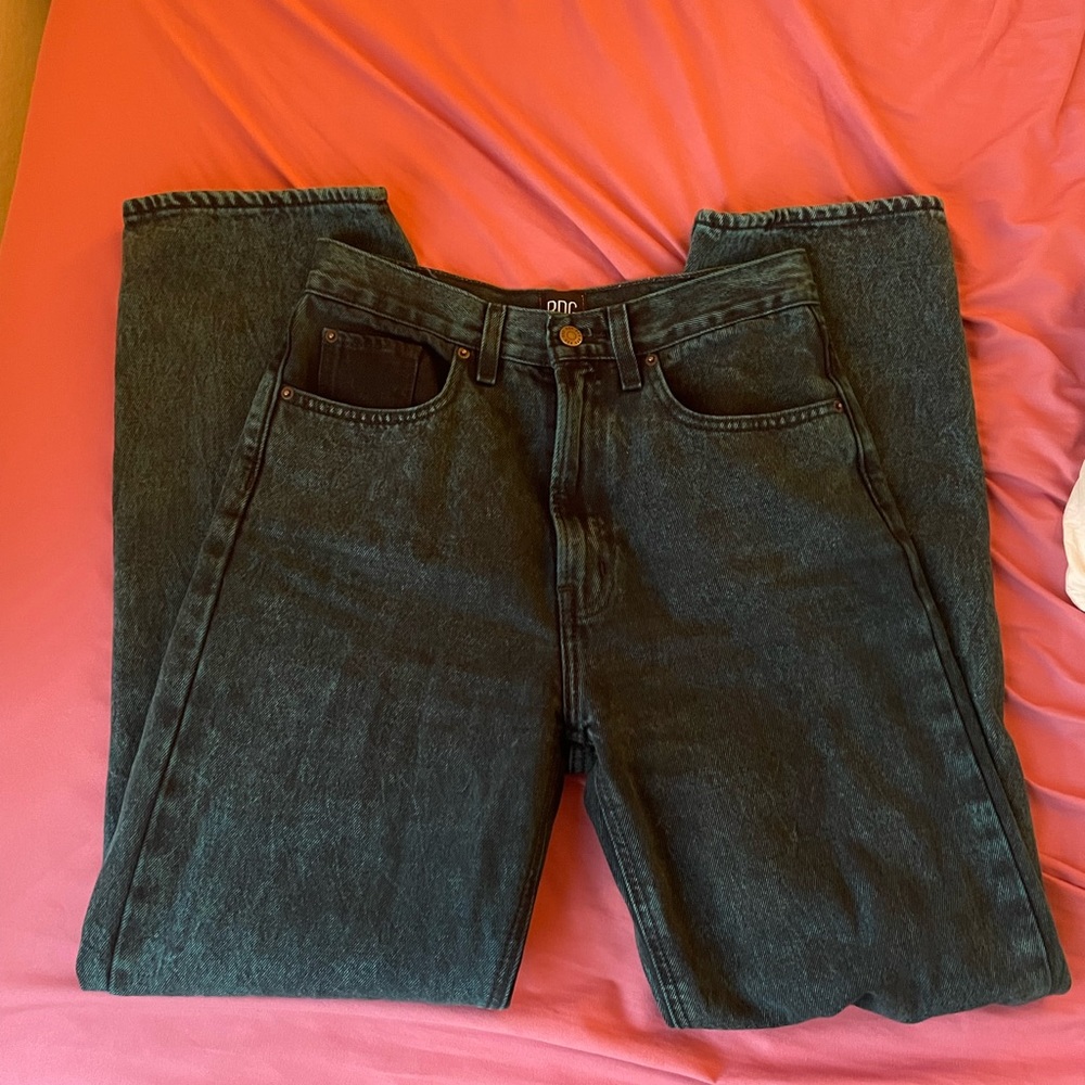Green BDG High-Rise Baggy Jeans